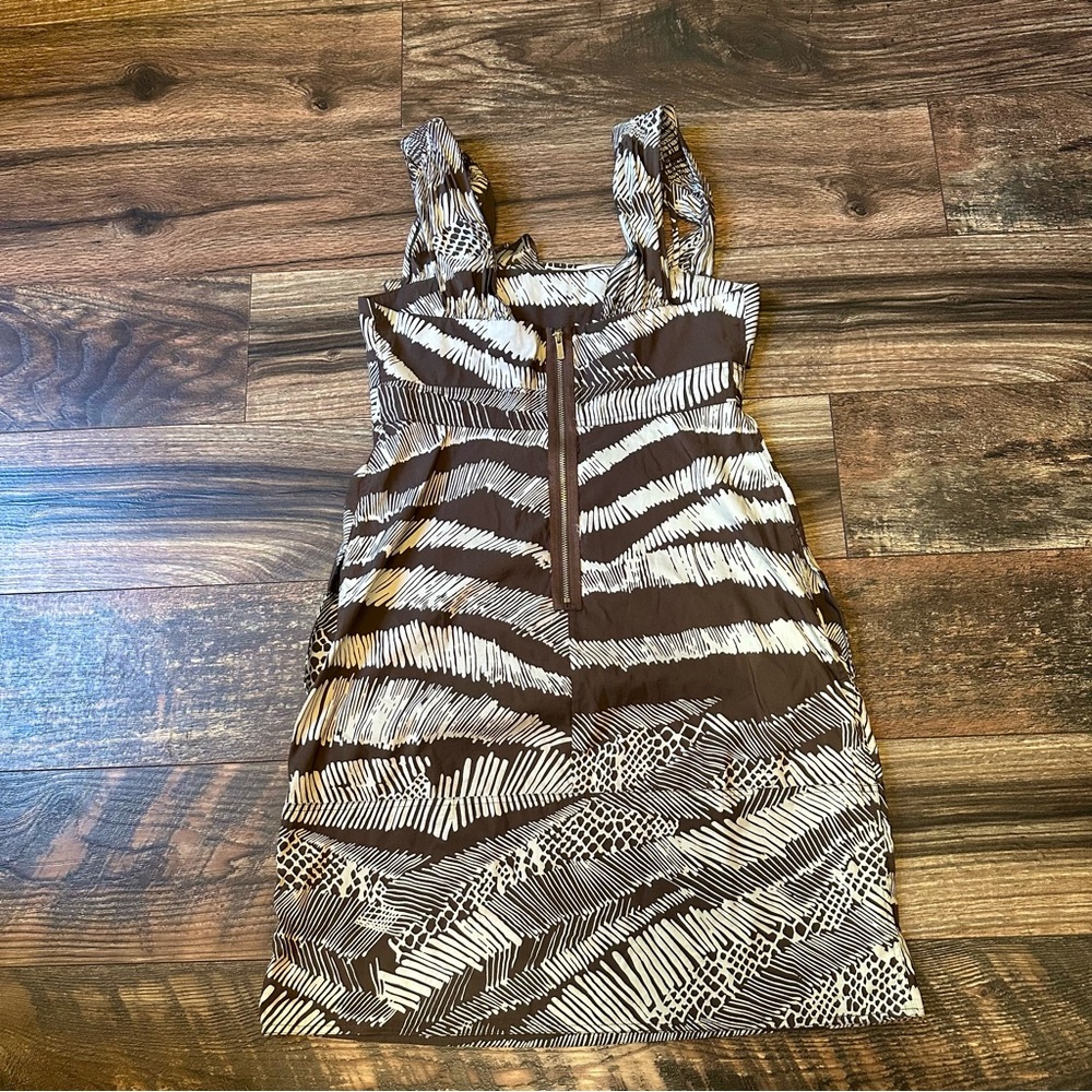 BCBGMAXAZRIA Cocoa Combo Animal
Print Sleeveless MIDI Sundress. Size XS - Picture 3 of 14